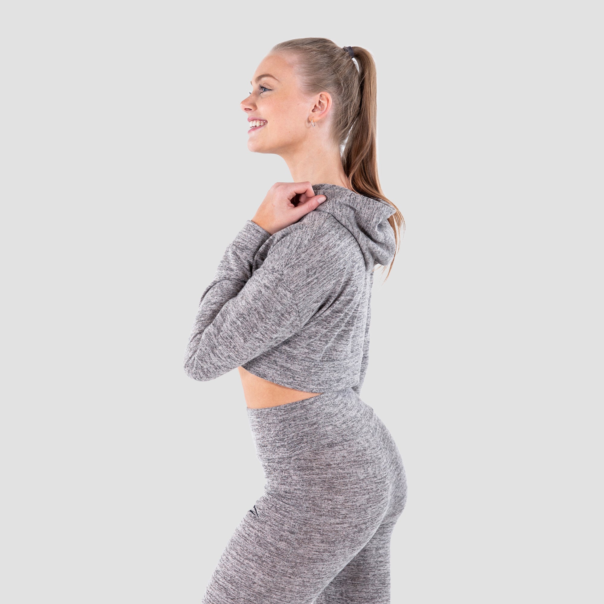 Crop hoodie gezellige avond