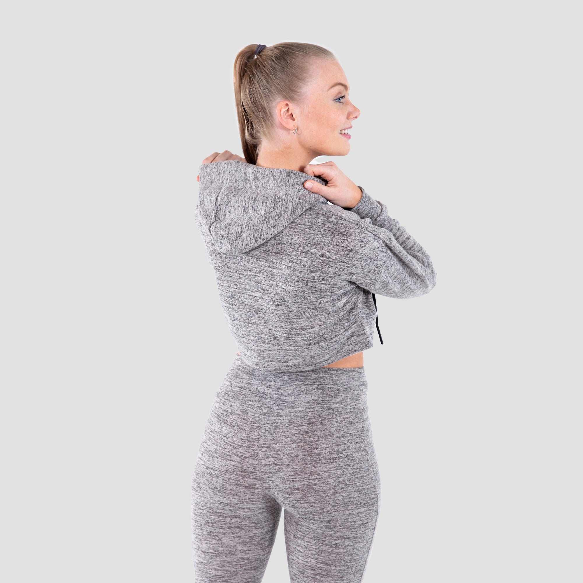 Crop hoodie gezellige avond